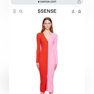 Staud Two Toned Knit Dress